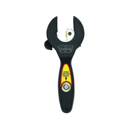 Thrifco Plumbing No. 133 1-1/8 Inch E-Z Ratcheting Tubing Cutter With Extra Cutting 5120004